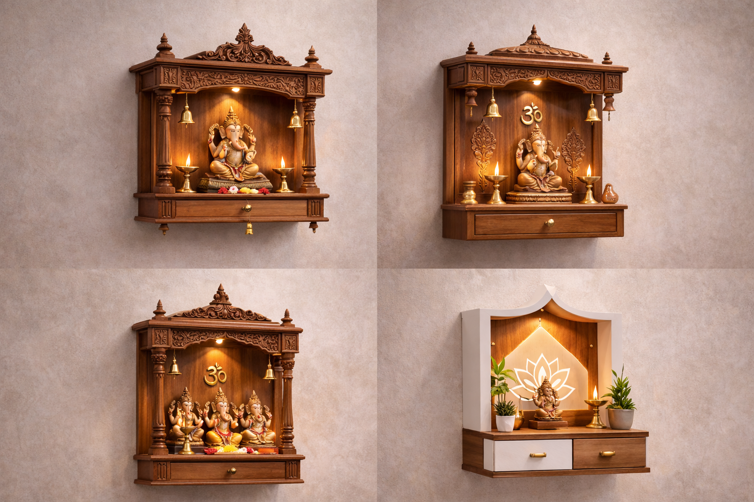 Compact wall-mounted units