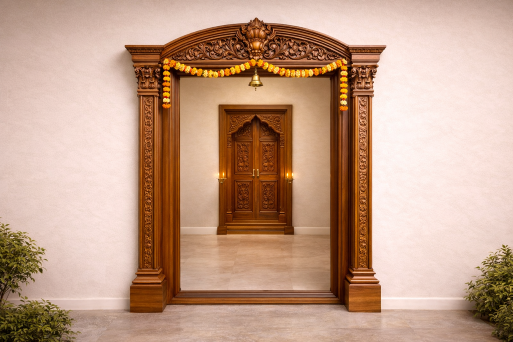 Pooja Room Door Frame