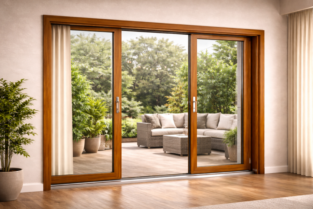 Sliding Door Frame with Track