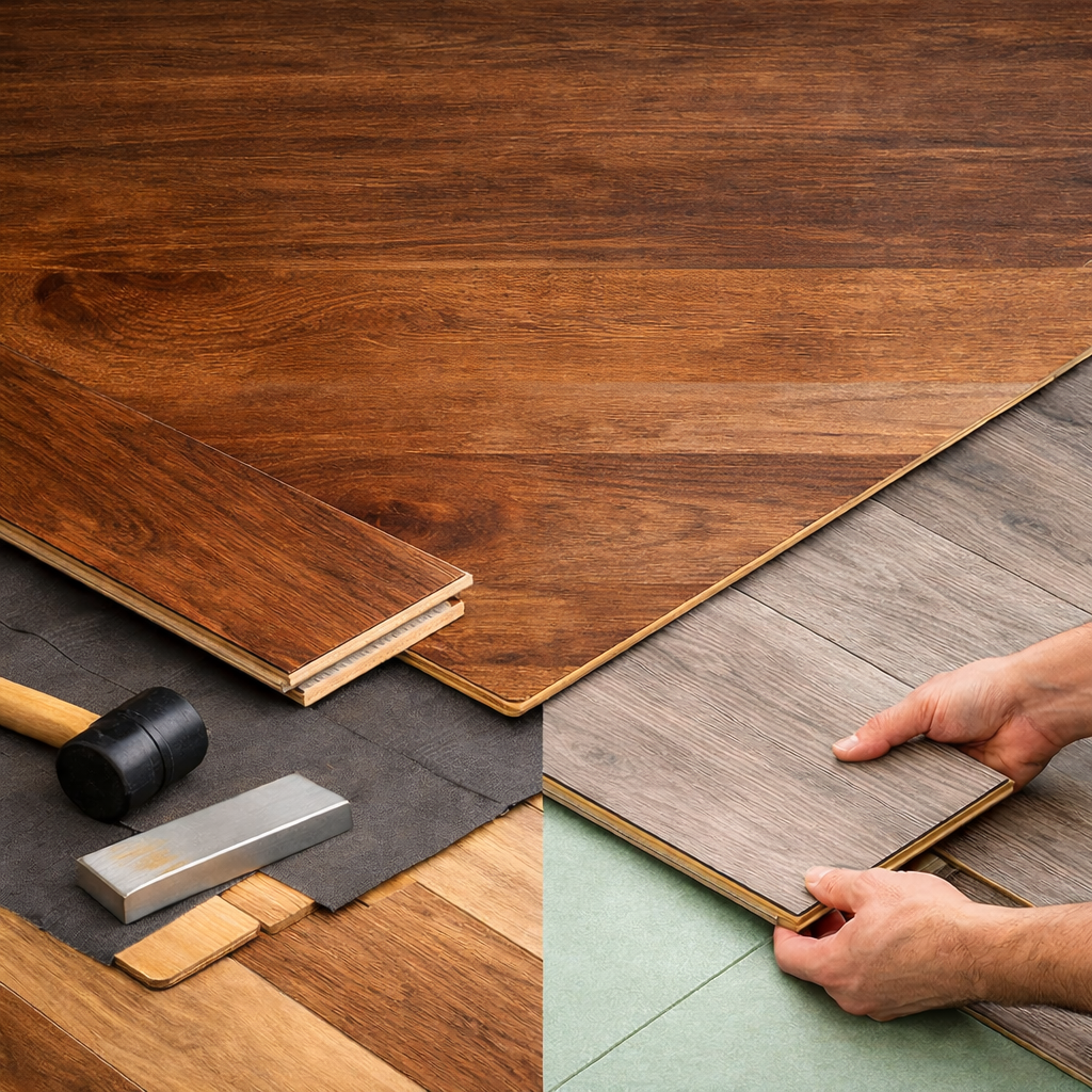 Engineered and laminate flooring