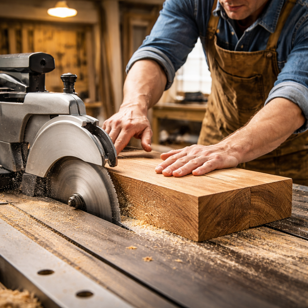Professional timber cutting in progress