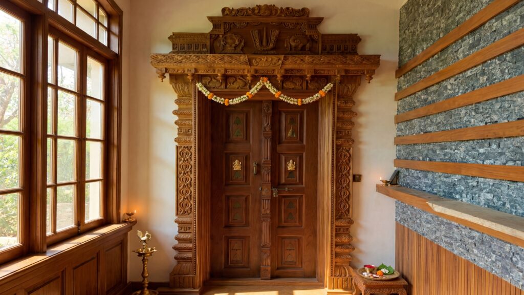 Pooja Room Door Frame