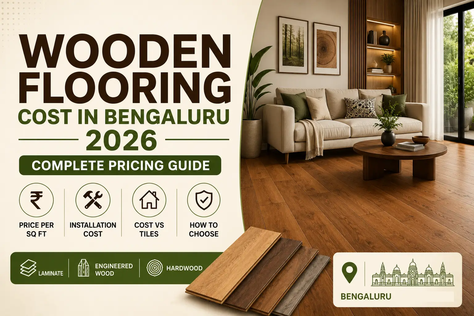 Wooden Flooring Cost in Bangalore 2026: Complete Pricing Guide | TFS World