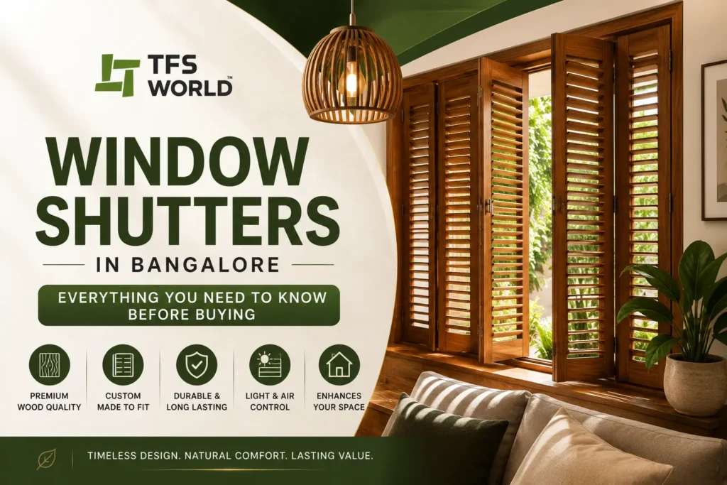 Window Shutters Bangalore: Prices, Types & Buying Guide (2026) | TFS World