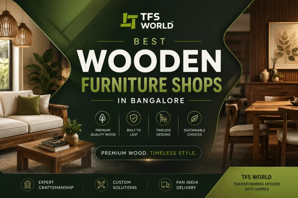 Best Wooden Furniture Shops in Bangalore for Premium Home Interiors | TFS World