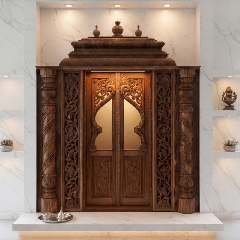 South Indian Temple Style Pooja Unit